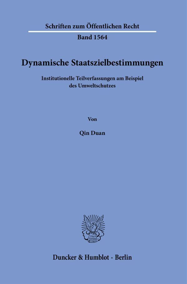 Dynamische Staatszielbestimmungen main product photo