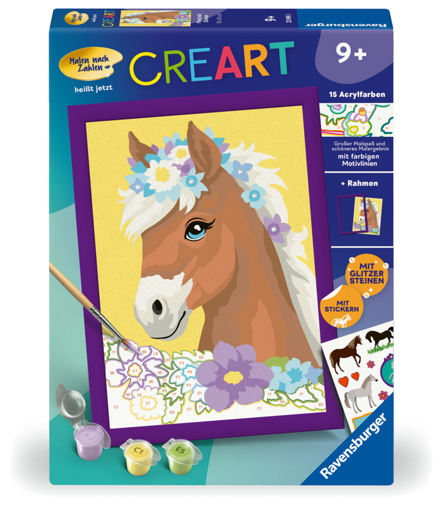 Pferd mit Blumen main product photo