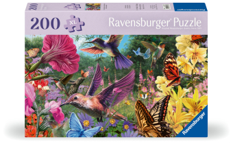 Kolibris und Schmetterlinge