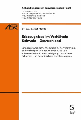 Erbzeugnisse im Verhältnis Schweiz-Deutschland