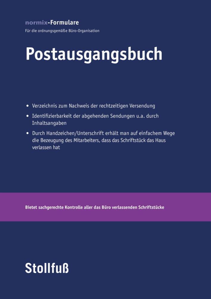Postausgangsbuch main product photo