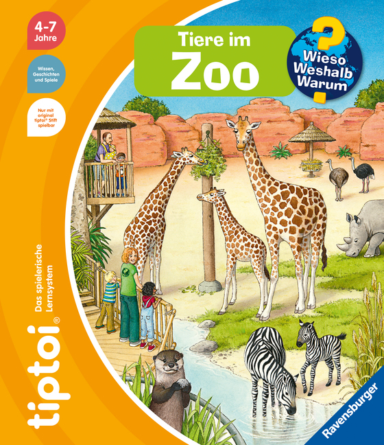 tiptoi® Wieso? Weshalb? Warum? - Tiere im Zoo main product photo