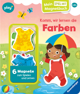 Play+ Mein Spiel mit-Magnetbuch Komm, wir lernen Farben - ab 18 Monate