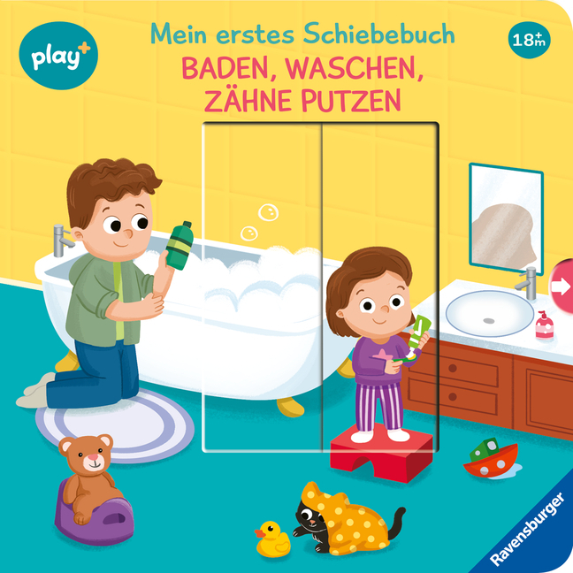 Play+ Mein erstes Schiebebuch Baden, waschen, Zähne putzen - ab 18 Monate main product photo