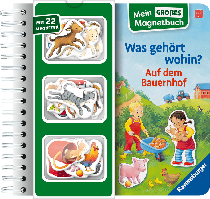 Mein großes Magnetbuch - Was gehört wohin? Auf dem Bauernhof main product photo