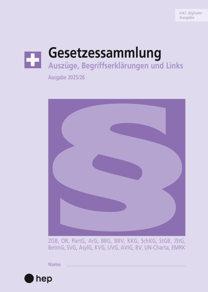 Gesetzessammlung 2025/2026 (A5) (Print inkl. E-Book Edubase) main product photo