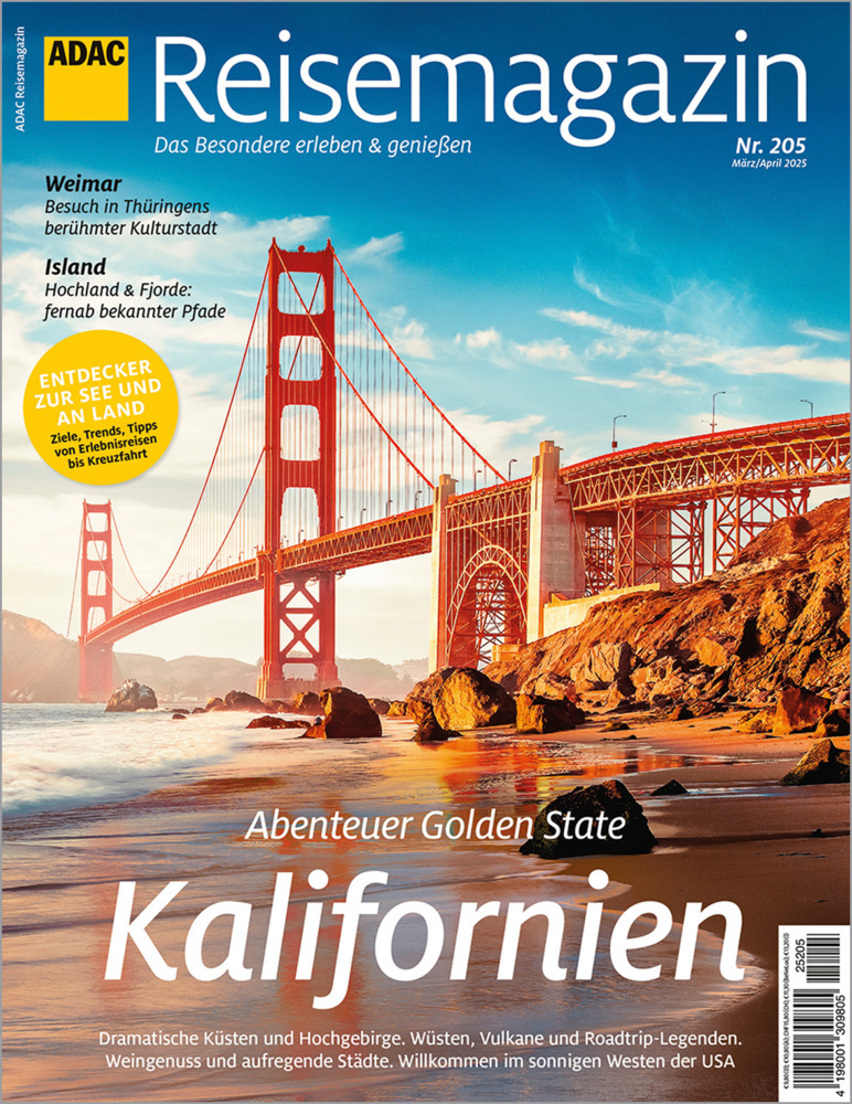 ADAC Reisemagazin mit Titelthema Kalifornien main product photo