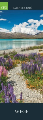 GEO Wege 2026 - Wand-Kalender - Reise-Kalender - Poster-Kalender - 25x69