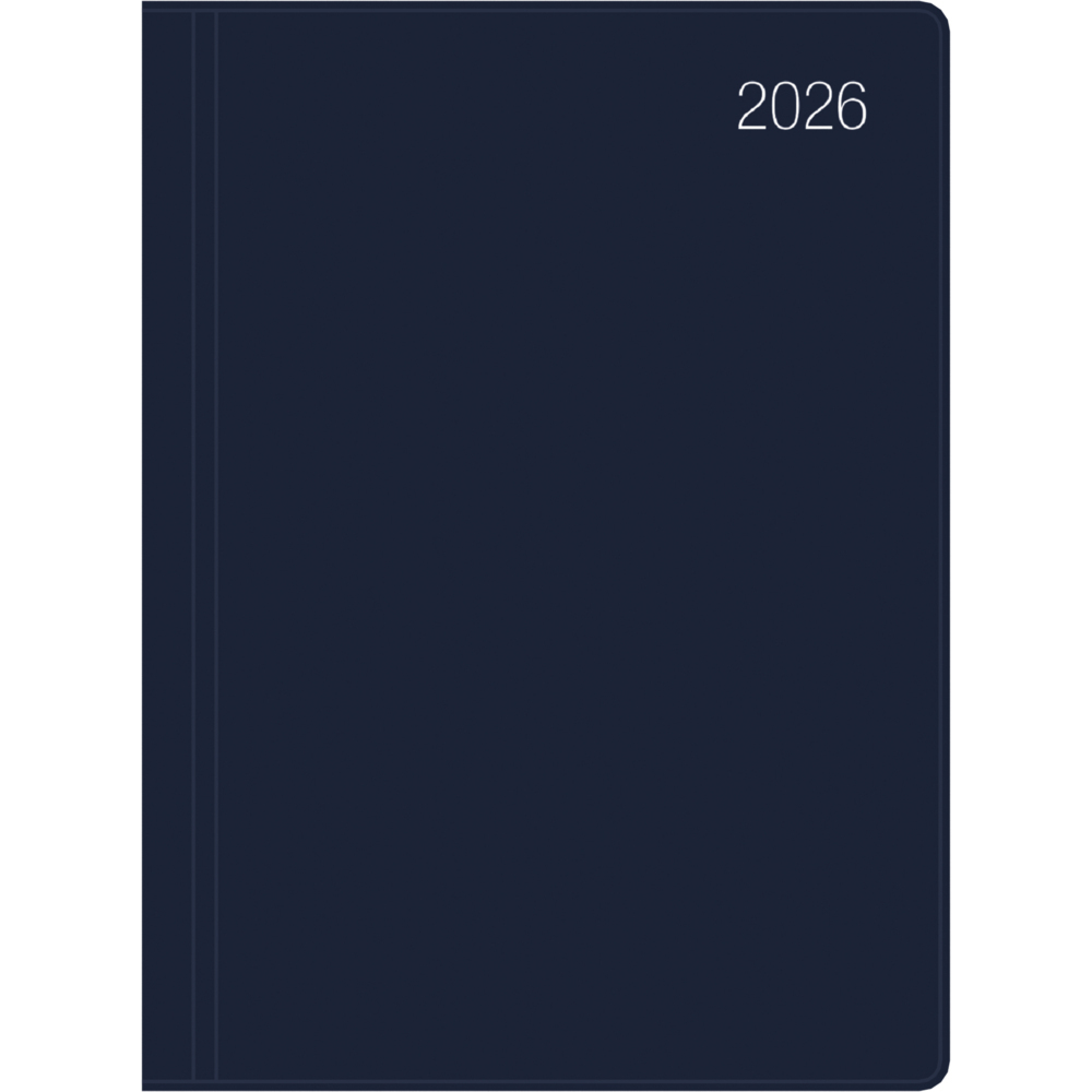 Taschenkalender blau 2026 - Bürokalender 10,2x14,2 - 1 Woche auf 2 Seiten - flexibler Kunststoffeinband - Notizheft - Wochenkalender - 640-1015 main product photo