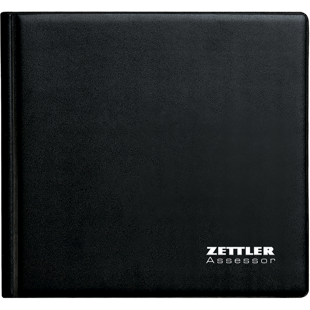 Wochenbuch Mappe Assessor 2026 - 15,8x14,7 - 1W/2S - schwarz inkl. Kalender und Notizblock -790-1020 main product photo