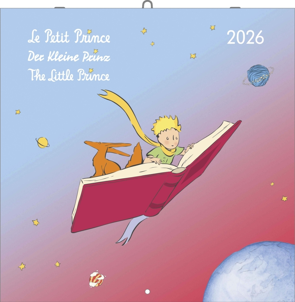 Der Kleine Prinz 2026 - Wand-Kalender - Broschüren-Kalender - 30x30 - 30x60 geöffnet - Kinder-Kalender - Illustrationen main product photo