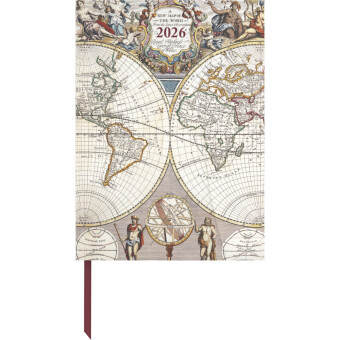 Antique Maps 2026 - Diary - Buchkalender - Taschenkalender - 16x22