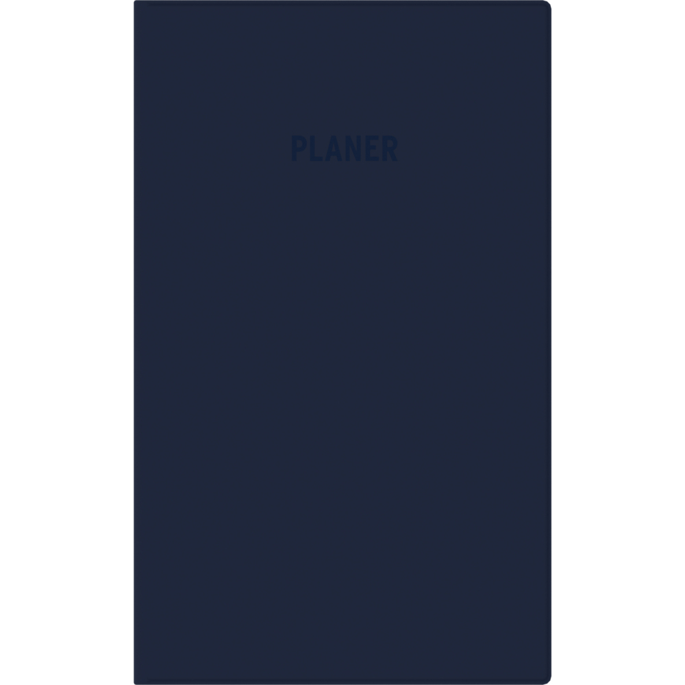 Taschenplaner blau 2026 - Bürokalender 9,5x16 cm - 32 Seiten - 1 Monat auf 2 Seiten - separates Adressheft - faltbar - Notizheft - 520-1015 main product photo