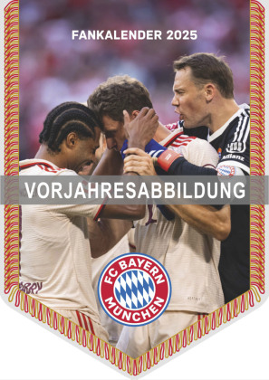 FC Bayern München 2026 - Mini-Bannerkalender - Fan-Kalender - Fußball-Kalender - 21x29,7 - Sport