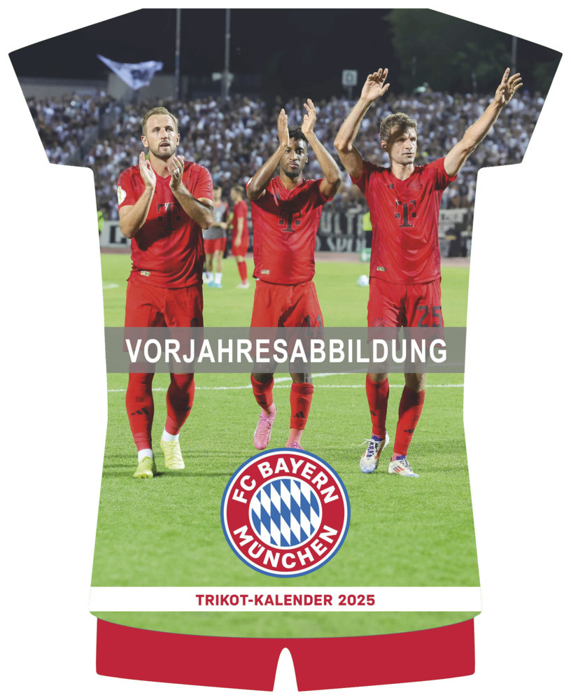 FC Bayern München 2026 - Trikotkalender - Wand-Kalender - Fan-Kalender - Fußball-Kalender - 34,1x42 - Sport main product photo