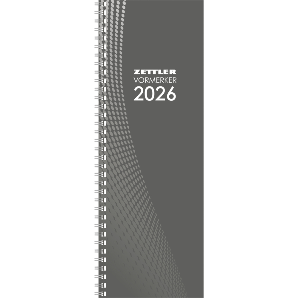 Vormerkbuch 2026 - 1W/1S - 10,5x29,7 - Drahtkammbindung - Büro-Kalender - 718-0000 main product photo