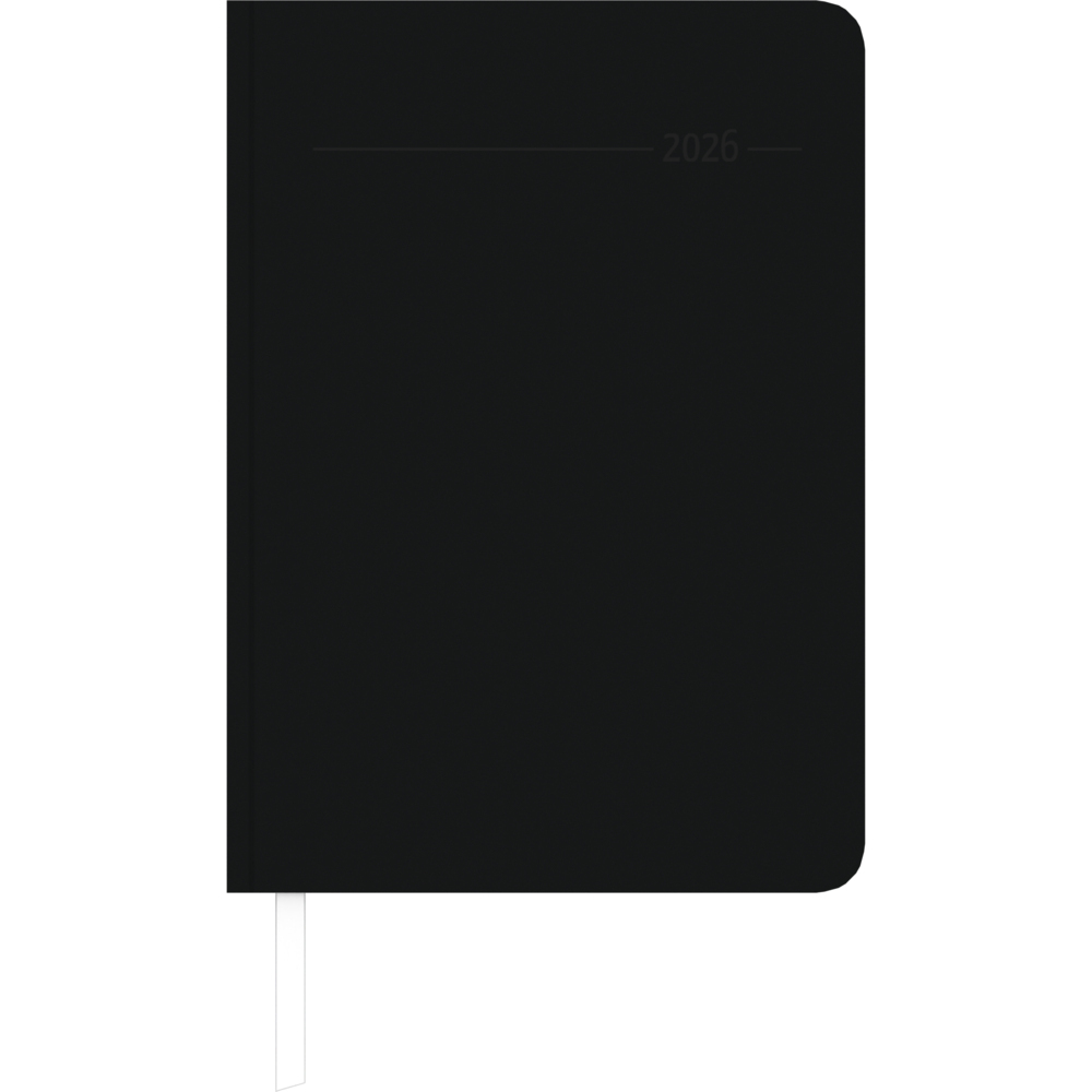 Wochenplaner Tucson schwarz 2026 - Büro-Kalender A5 - Cheftimer - black - 1 Woche 2 Seiten - 128 Seiten - Tucson-Einband - Zettler main product photo