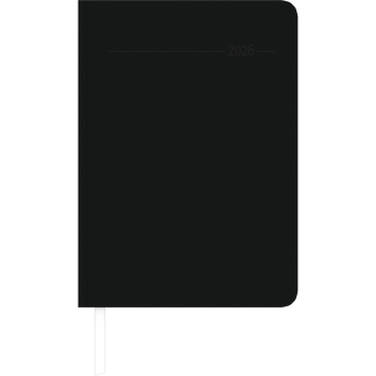 Wochenplaner Tucson schwarz 2026 - Büro-Kalender A5 - Cheftimer - black - 1 Woche 2 Seiten - 128 Seiten - Tucson-Einband - Zettler