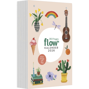 Der Flow Kalender - Tagesabreißkalender im Format 13 x 19