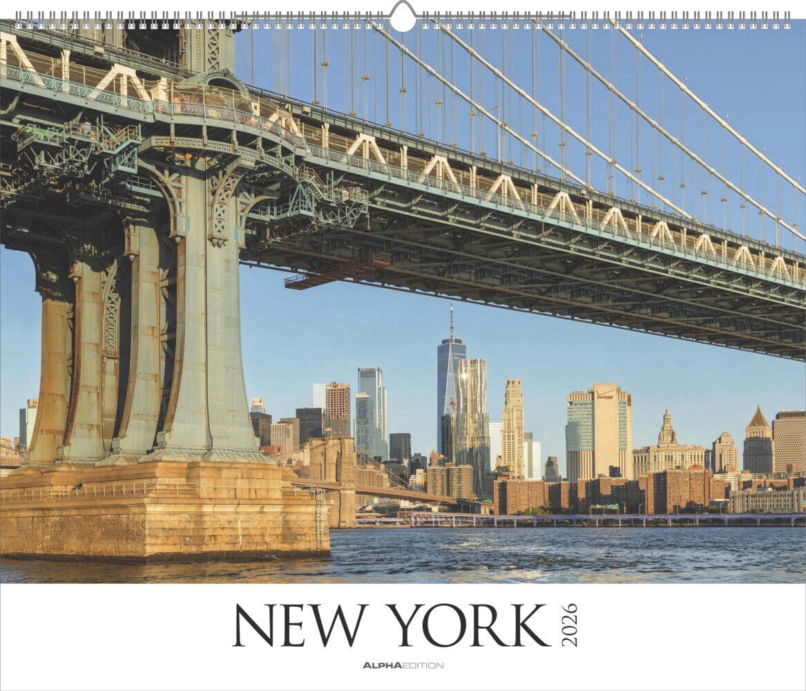 New York 2026 - Städte-Reise-Kalender - Querformat 60 x 50 cm - Spiralbindung main product photo