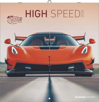 High Speed 2026 - Broschürenkalender 30x30 cm (30x60 geöffnet) - Kalender mit Platz für Notizen - Bildkalender - Wandplaner - Technikkalender