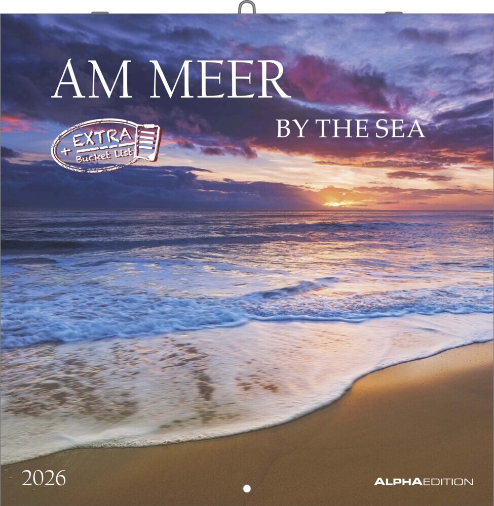 Alpha Edition - Am Meer 2026 Broschürenkalender, 30x30cm, Wandkalender mit Platz für Notizen und Termine, Bilder rund ums Meer, Monatsübersicht und Ferientermine DE/AT/CH main product photo