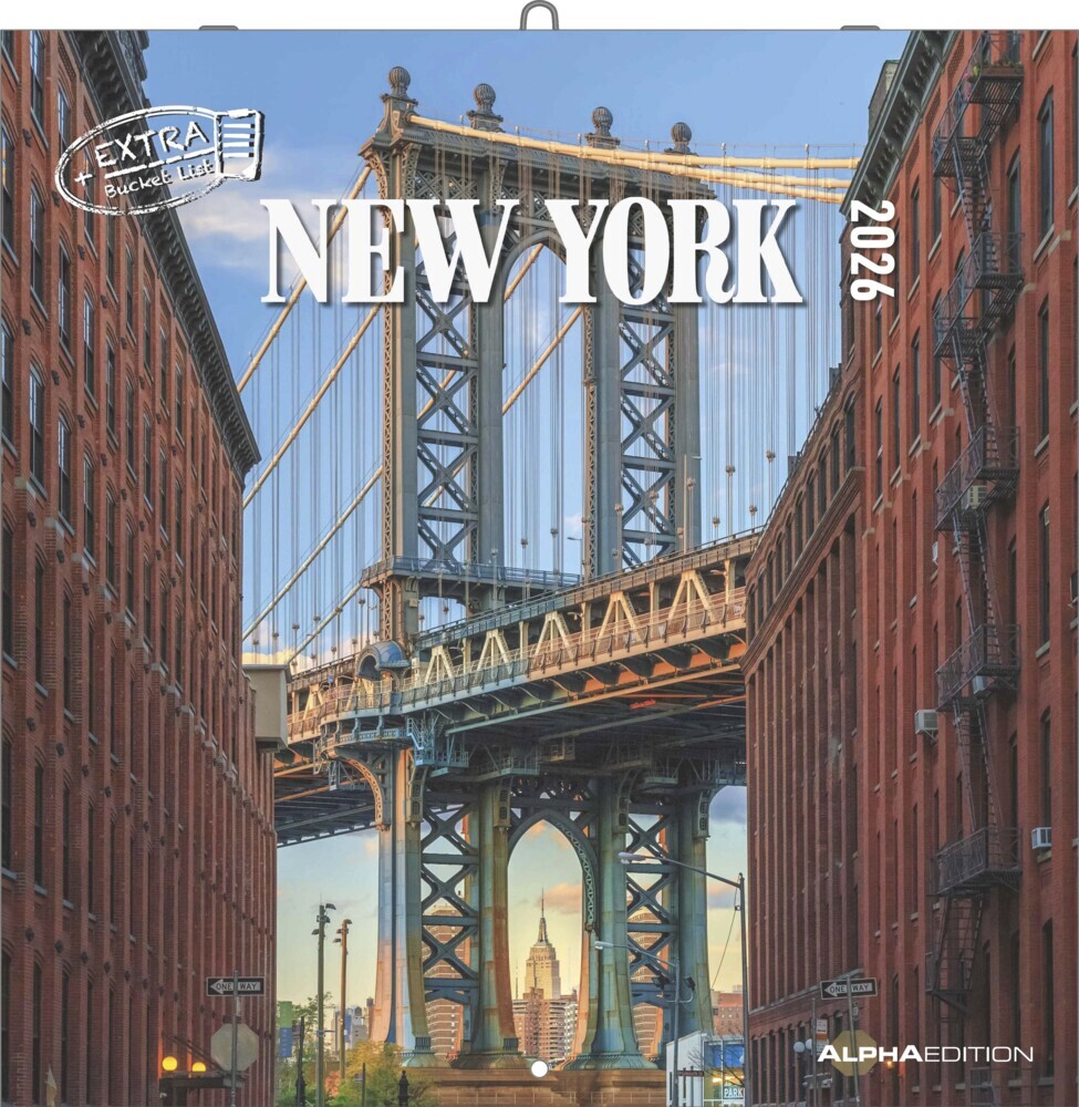 New York 2026 - Broschürenkalender 30x30 cm (30x60 geöffnet) - Kalender mit Platz für Notizen - Bildkalender - Wandplaner - Wandkalender main product photo