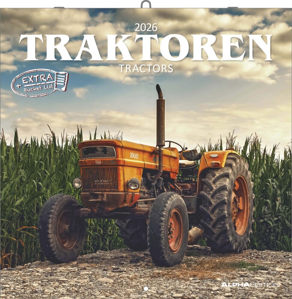 Traktoren 2026 - Broschürenkalender 30x30 cm (30x60 geöffnet) - Kalender mit Platz für Notizen - Tractors - Bildkalender - Wandplaner - Wandkalender main product photo