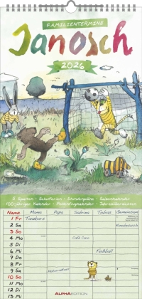 Janosch 2026 Familienplaner - Familien-Timer - Termin-Planer - Kinder-Kalender - Familien-Kalender - 22x45