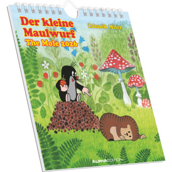 Alpha Edition - Der kleine Maulwurf 2026 Postkartenkalender, 16x17cm, Kalender mit schönen Illustrationen von Zdenek Miler, Postkarten zum Heraustrennen, zum Aufhängen oder Aufstellen
