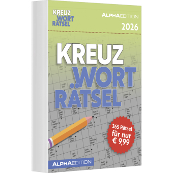 Das tägliche Kreuzworträtsel 2026 Tagesabreißkalender - 11,8x15,9 - Rätselkalender - Knobelkalender - Tischkalender