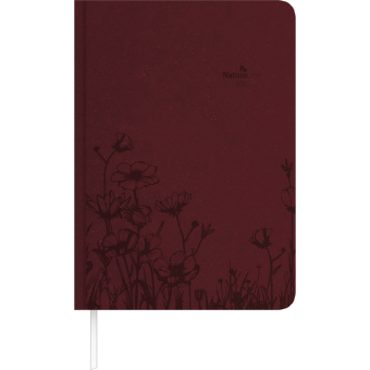 Buchkalender Nature Line Flower 2026 - Taschen-Kalender A5 - 1 Tag 1 Seite - 416 Seiten - Umwelt-Kalender - mit Hardcover - Alpha Edition