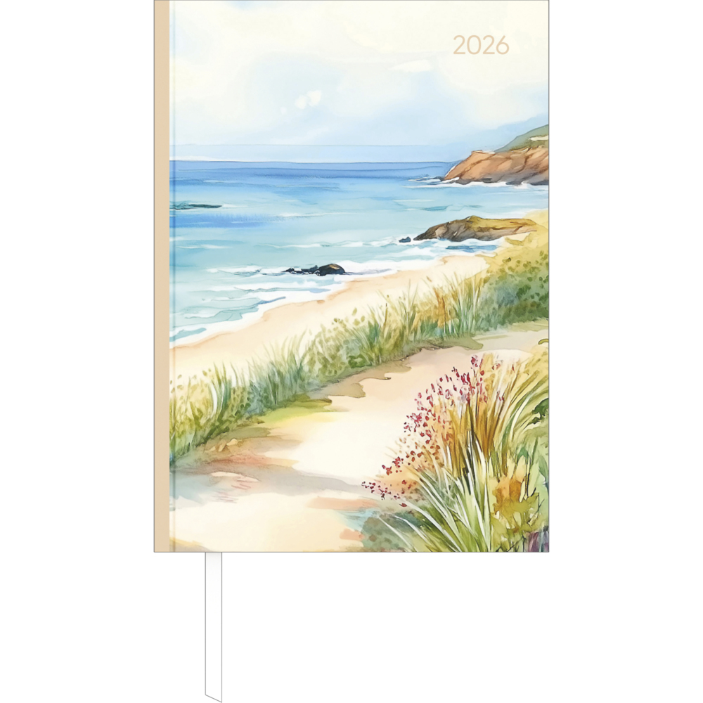 Buchkalender Style Beach 2026 - Büro-Kalender A5 - Cheftimer - 1 Tag 1 Seite - 352 Seiten - Blume - Alpha Edition main product photo
