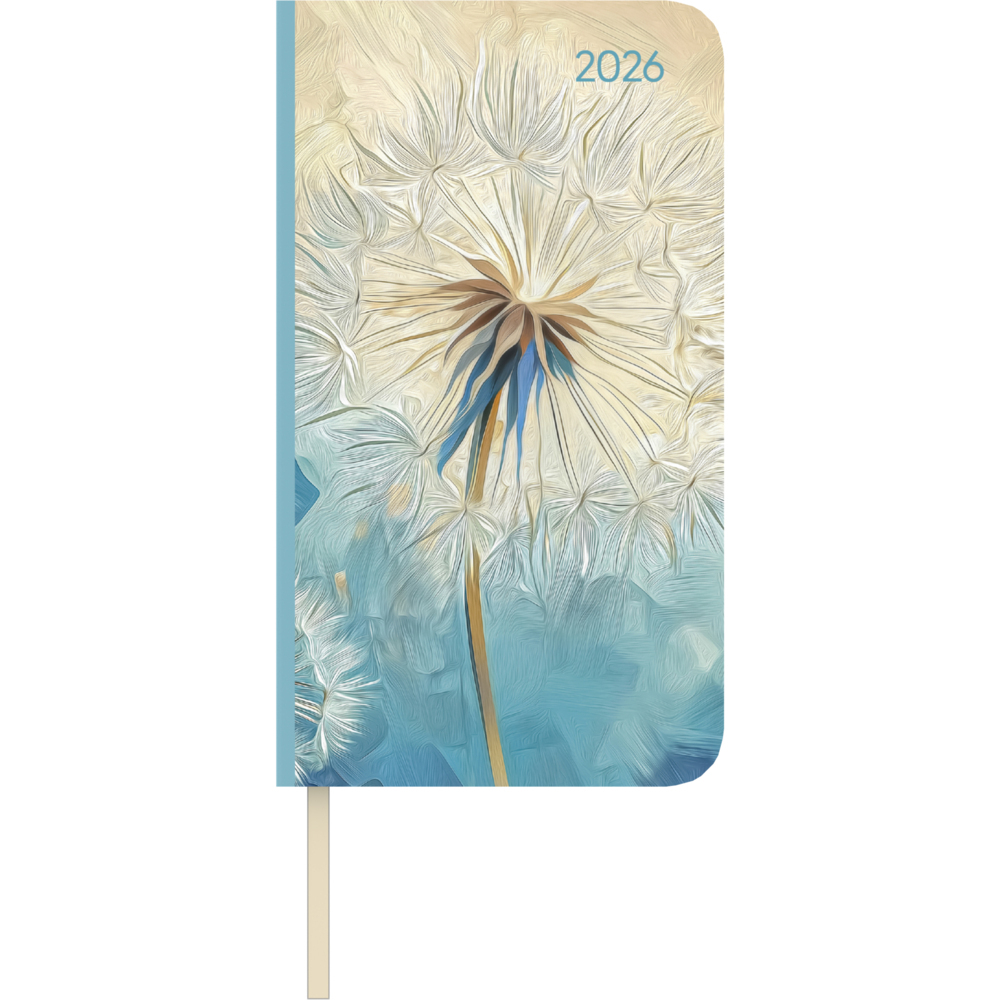 Lady Journal Slim Blowballs 2026 - Taschen-Kalender 9x15,6 cm - Weekly - 128 Seiten - Notiz-Buch - mit Info- und Adressteil - Alpha Edition main product photo