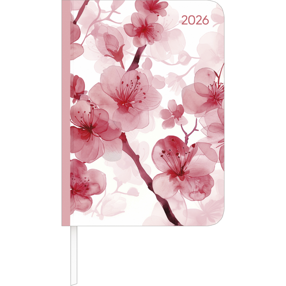 Lady Journal Blossoms 2026 - Blüte - Taschenkalender A6 (10,7x15,2 cm) - Weekly - 192 Seiten - Notiz-Buch - Termin-Planer - Alpha Edition main product photo