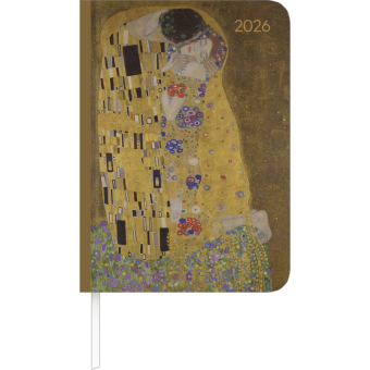 Lady Journal Klimt 2026 - Taschenkalender A6 (10,7x15,2 cm) - Weekly - 192 Seiten - Notiz-Buch - Termin-Planer - Alpha Edition