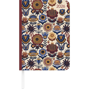 Lady Journal Paisley 2026 - Taschenkalender A6 (10,7x15,2 cm) - Weekly - 192 Seiten - Notiz-Buch - Termin-Planer - Alpha Edition