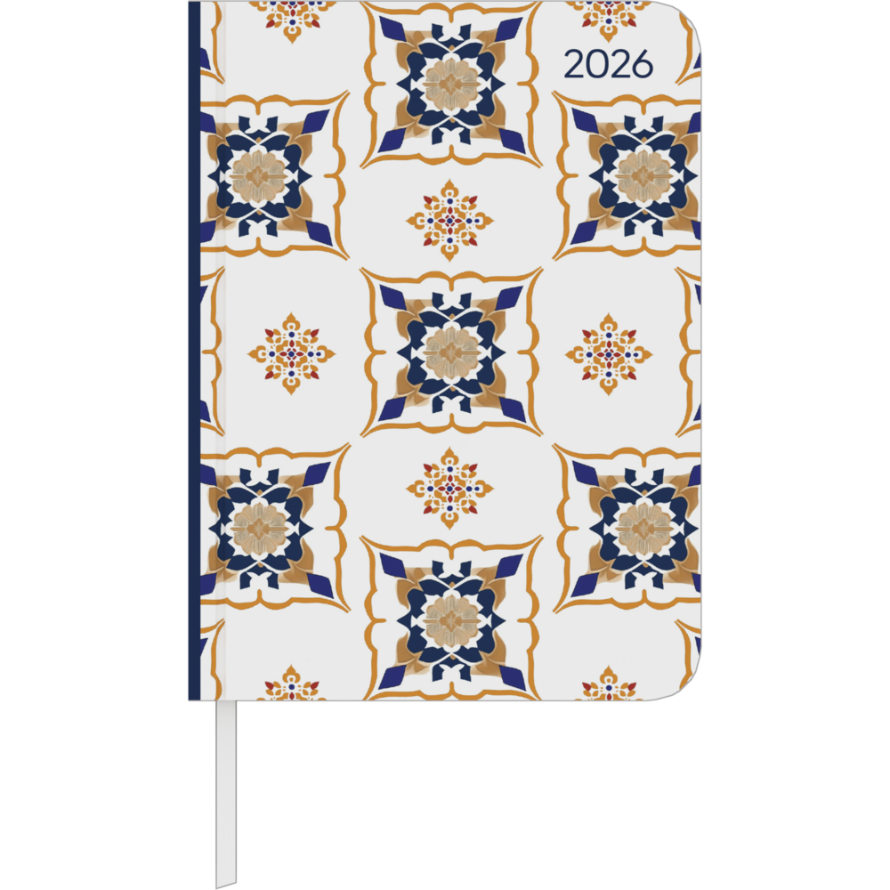 Daily Journal Oriental 2026 - Taschen-Kalender A6 - Elefant - Day By Day - 352 Seiten - Notiz-Buch - Alpha Edition main product photo