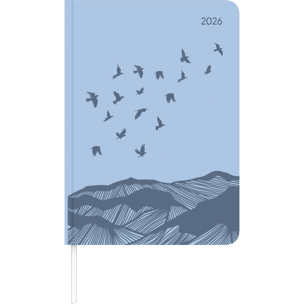 Lady Journal Grande Deluxe Sky 2025 - Taschen-Kalender A5 (15x21 cm) - Tucson Einband - mit Motivprägung - Weekly - 128 Seiten - Alpha Edition main product photo