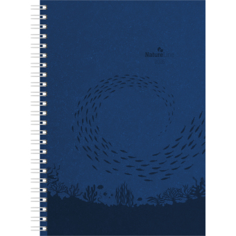 Wochenplaner Nature Line Ocean 2026 - Taschen-Kalender A5 - 1 Woche 2 Seiten - Ringbindung - 128 Seiten - Umwelt-Kalender - mit Hardcover - Alpha Edition