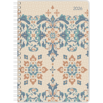 Ladytimer Ringbuch Oriental 2026 - Taschen-Kalender A5 (15x21 cm) - Schüler-Kalender - Weekly - Ringbindung - 128 Seiten - Alpha Edition