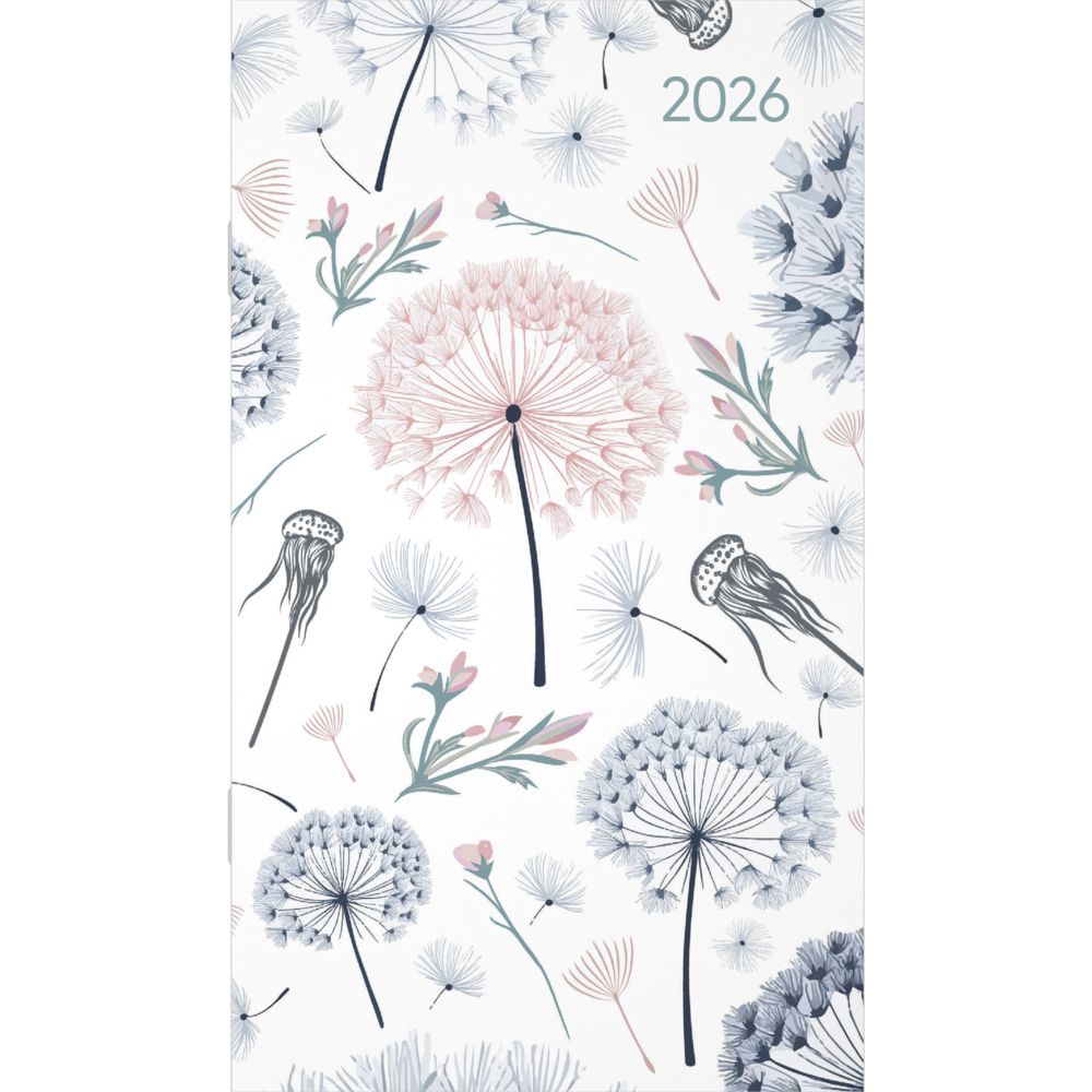 Miniplaner Style Pusteblumen 2026 - Taschen-Kalender 9x15 cm - Weekly - 64 Seiten - 1 Seite 1 Woche - Notiz-Heft - Alpha Edition main product photo