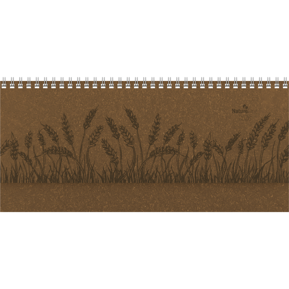 Tisch-Querkalender Nature Line Malt 2026 - Tisch-Kalender - Büro-Kalender quer 29,7x13,5 cm - 1 Woche 2 Seiten - Umwelt-Kalender - mit Hardcover main product photo