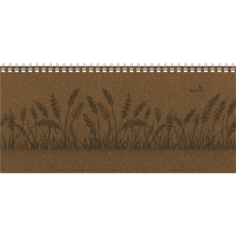 Tisch-Querkalender Nature Line Malt 2026 - Tisch-Kalender - Büro-Kalender quer 29,7x13,5 cm - 1 Woche 2 Seiten - Umwelt-Kalender - mit Hardcover