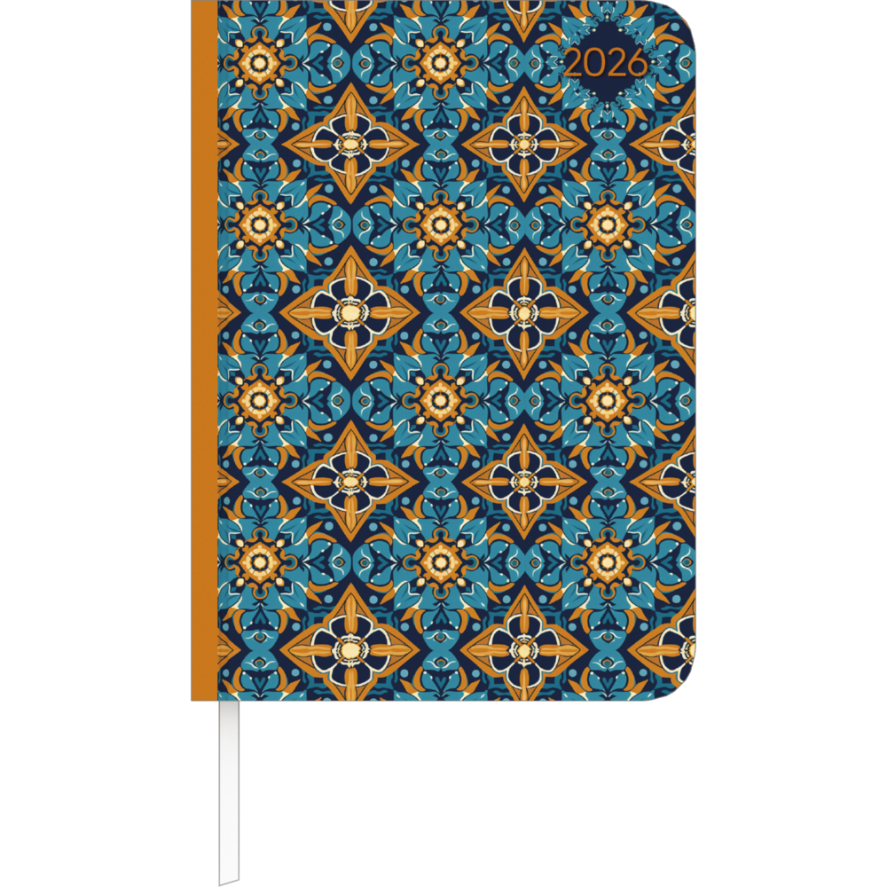 Lady Journal Oriental Pattern 2026 - Taschenkalender A6 (10,7x15,2 cm) - Weekly - 192 Seiten - Notiz-Buch - Termin-Planer - Alpha Edition main product photo