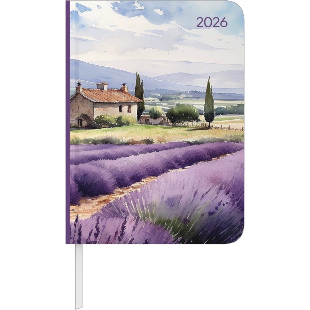 Daily Journal Aquarelle 2026 - Taschen-Kalender A6 - Day By Day - 352 Seiten - Notiz-Buch - Alpha Edition main product photo