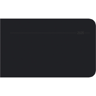 Timer TO GO Tucson schwarz 2026 - Büro-Kalender 15x9 cm - 1 Woche 2 Seiten - Quer-Timer - Alpha Edition
