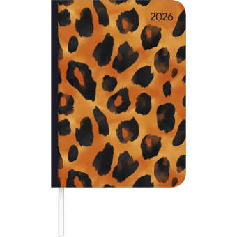Lady Journal Animal Print 2026 - Taschenkalender A6 (10,7x15,2 cm) - Weekly - 192 Seiten - Notiz-Buch - Termin-Planer - Alpha Edition