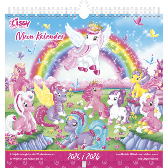 Mein traumhafter Lissy Pony Kalender - mit 53 Blättern zum basteln, malen und rätseln -  mit Glitzerstickern