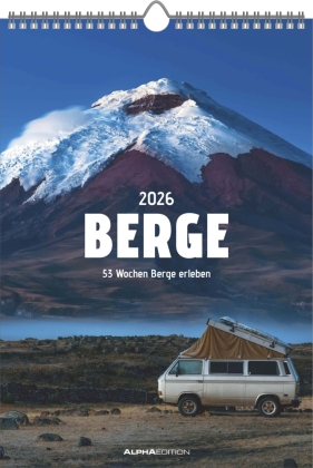Berge - Wochenkalender mit 53 Motiven und Beschreibungen